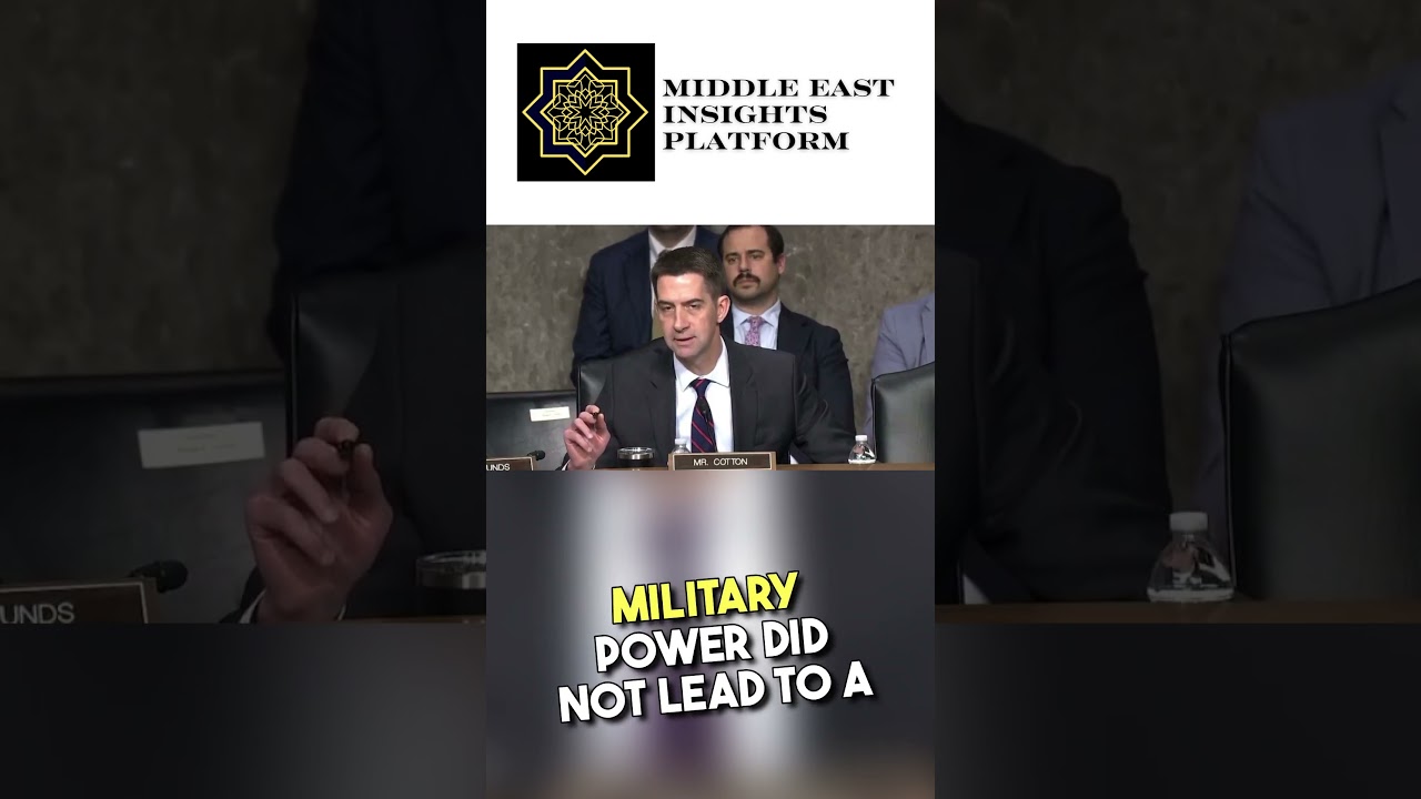 Senator Tom Cotton Dismisses Iran 'Forever War' Risks – Is History Repeating Itself?  