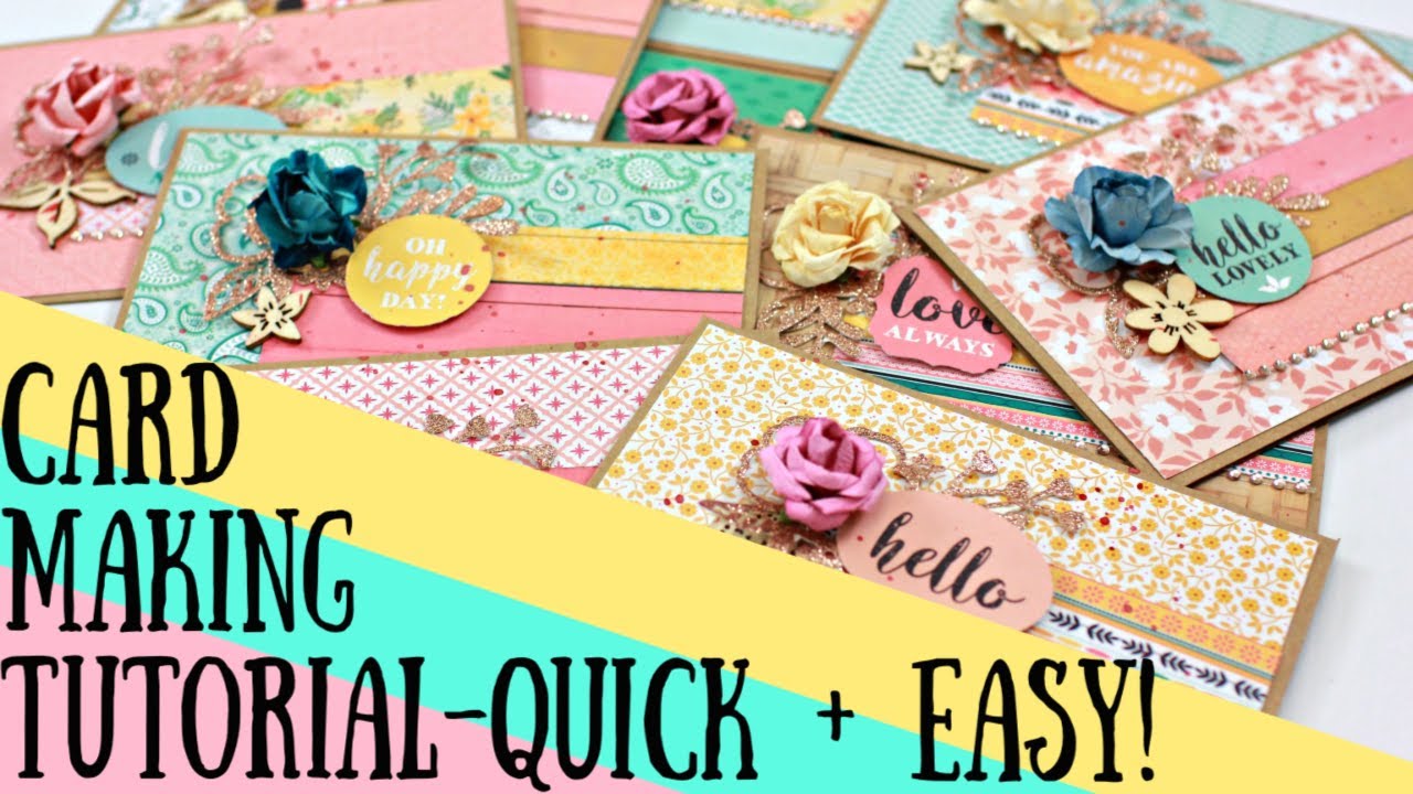 DIY Card Making Tutorial - Quick and Easy