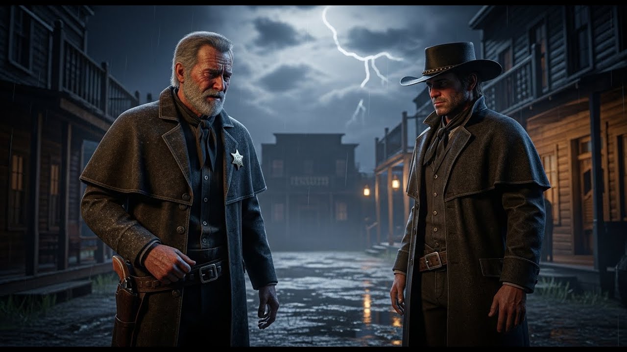 The Sheriff Buried His Son at Dawn… Then the Outlaw Rode Into Town That Night”