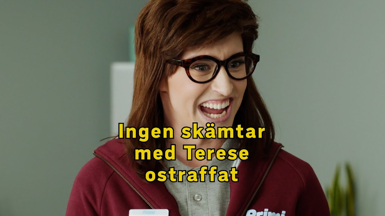 Ingen skämtar med Terese ostraffat