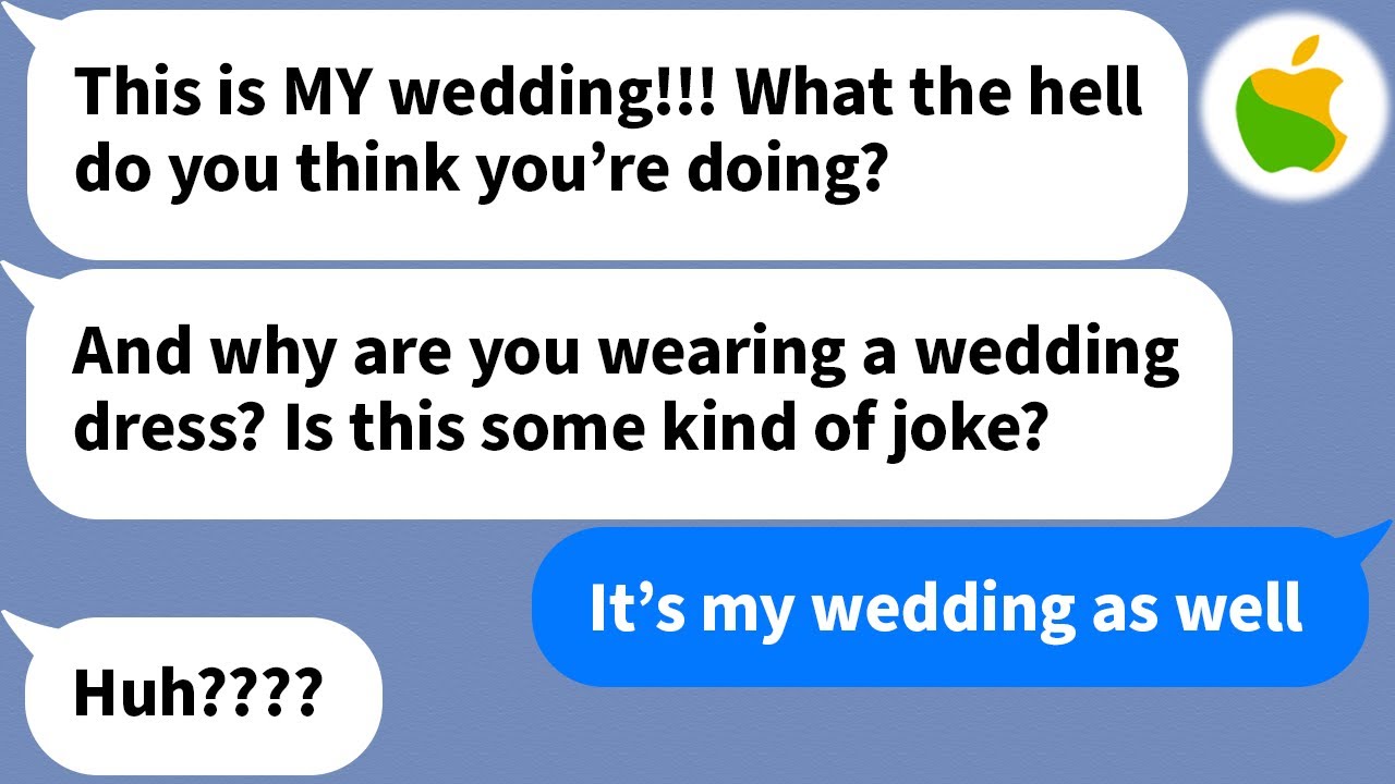 【Apple】 I crashed the wedding of the b*tch who stole my boyfriend in a wedding dress