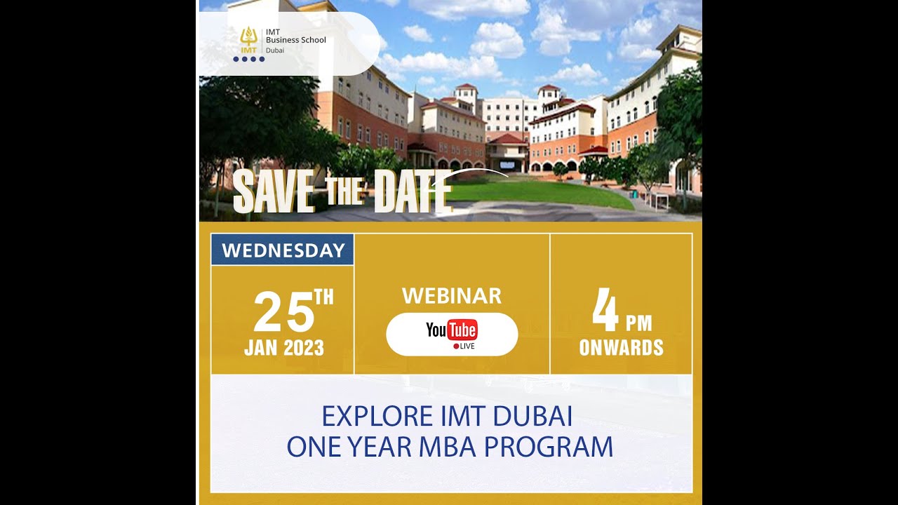 Explore IMT Dubai One Year MBA Program