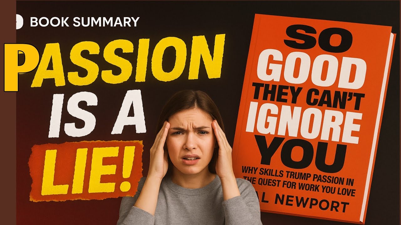 So Good They Can’t Ignore You by Cal Newport | STOP Following Your Passion (Book Summary)