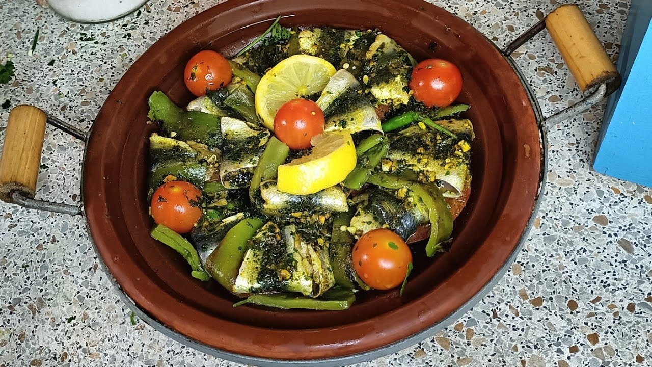 السردين مشرمل في الطاجين اللي ذاقو كيحماق عليه 😋😋😋