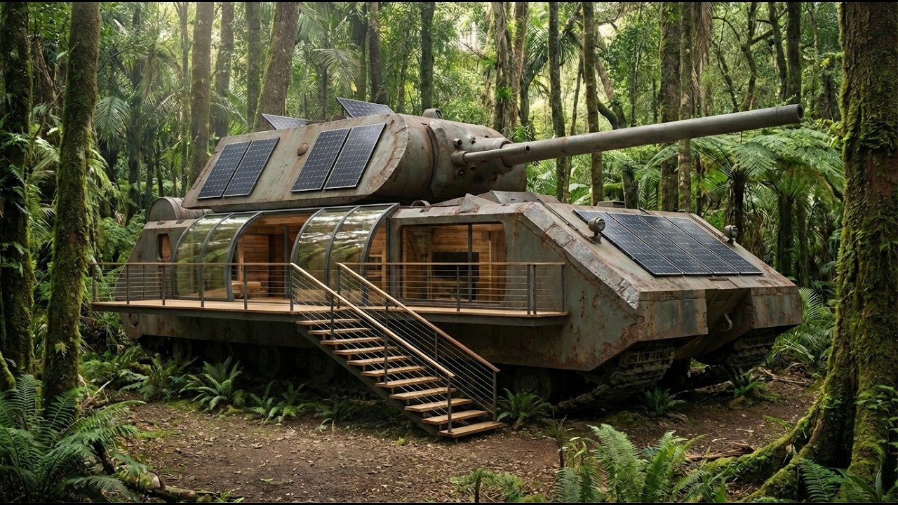 You Won't Believe This: Rusty Panzer Tank → Cozy Beast Mode Home (Full ASMR Build)
