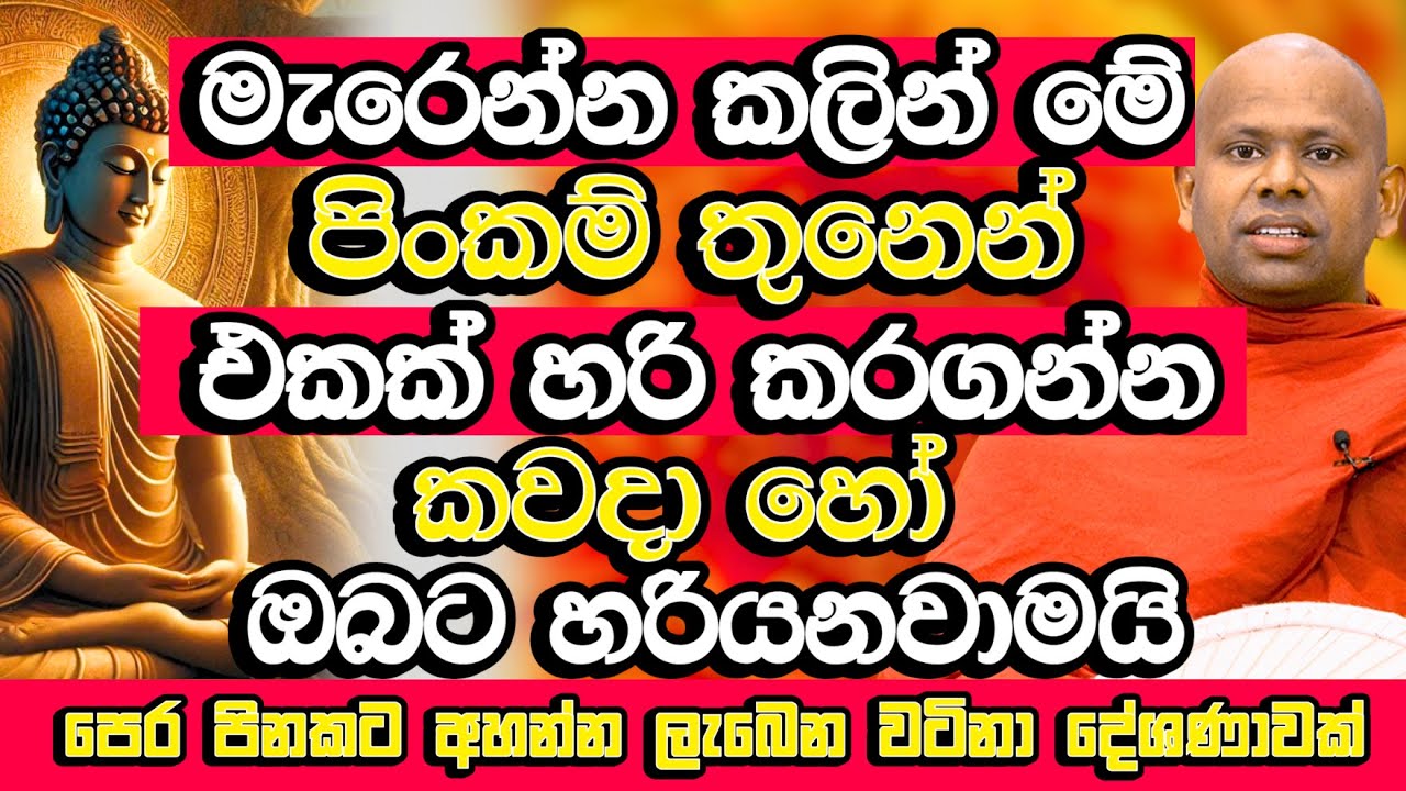 ජීවිතයේ එන කරදර නැති කරන පින්කම් 03, මේවා කලොත් ඒකාන්තයෙන් හරියනවා | Welimada Saddaseela Thero Bana