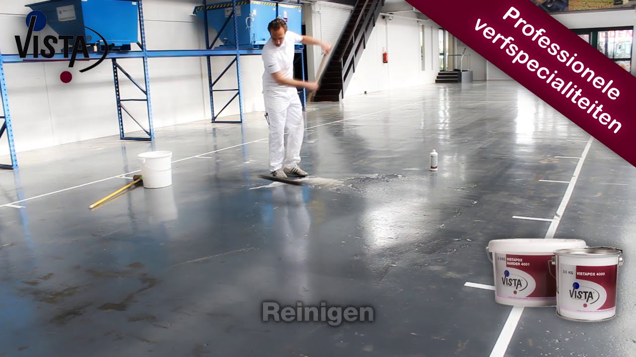 Vistapox 4000 epoxy vloercoating - vloer schilderen met een twee-componenten