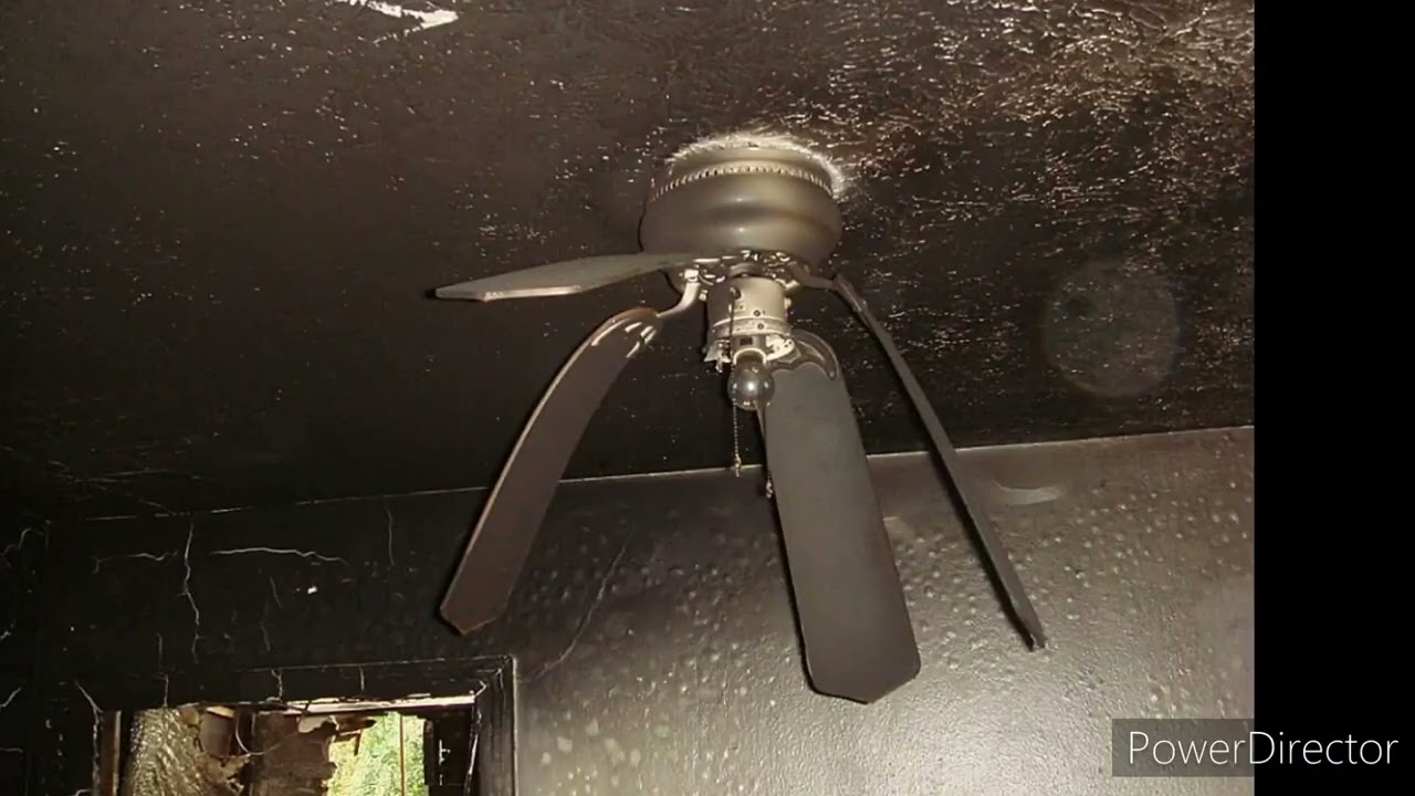abandoned forgotten destroyed ceiling fans part 72