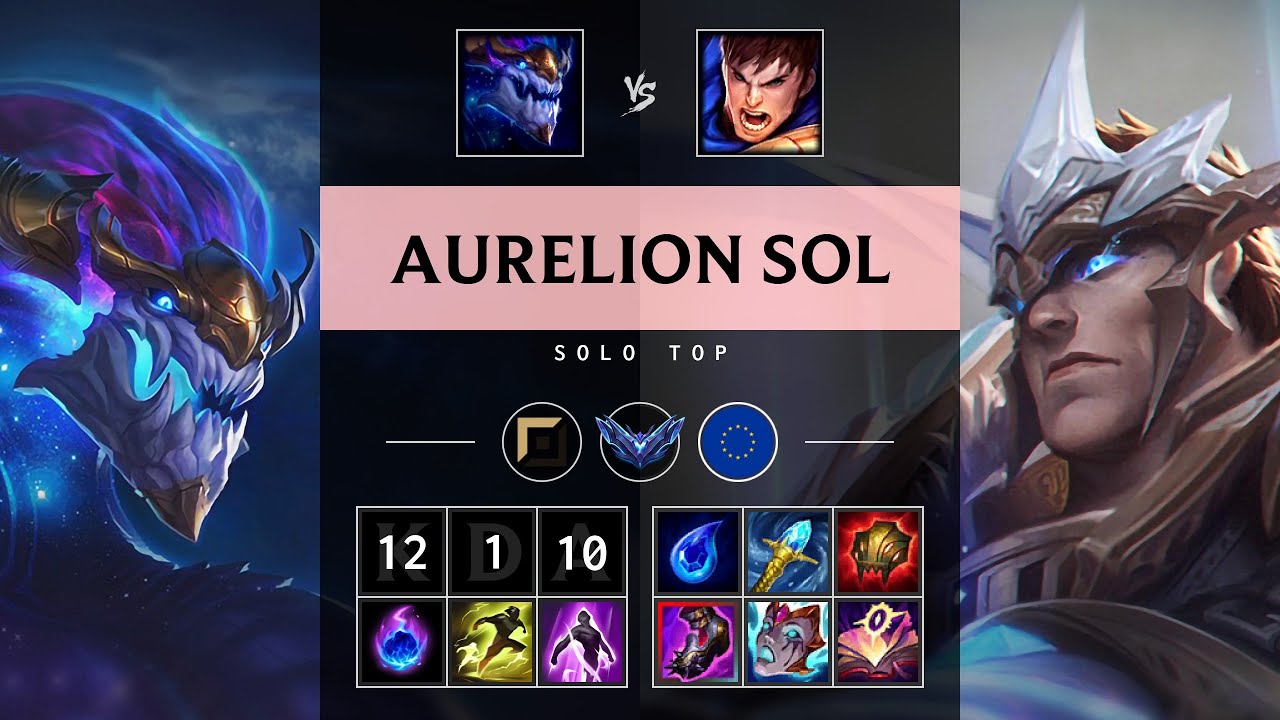 Aurelion Sol Top vs Garen - EUW Diamond Patch 25.10