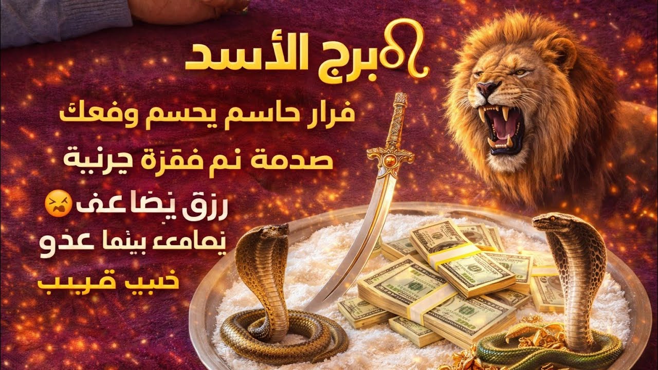 برج الاسد 🦁استعد لعوده شخص يحبك بصمت 🫢 منافسة قوية غدر من دمك الفرصه الاخيره علشان مصلحتك رزق جميل