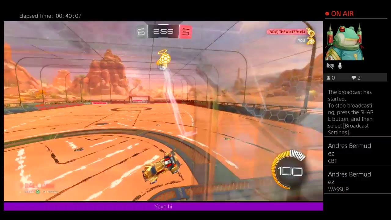 Talking over gameplay
