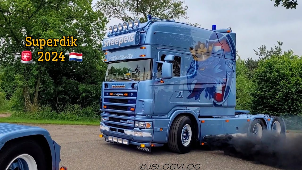 《 Truckshow Superdik 2024 🇳🇱 》Trucklights,-horns,-sounds, Openpipe (Sneepels, Weeda,Van Triest,etc.)