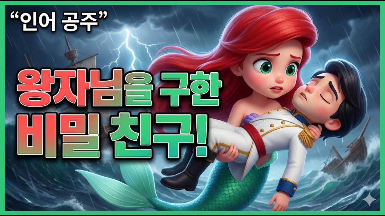 [동화(인어공주)] + [🧜‍♀️인어 공주의 아름답고 용감한 사랑 이야기] + [꿈꾸는 책방]