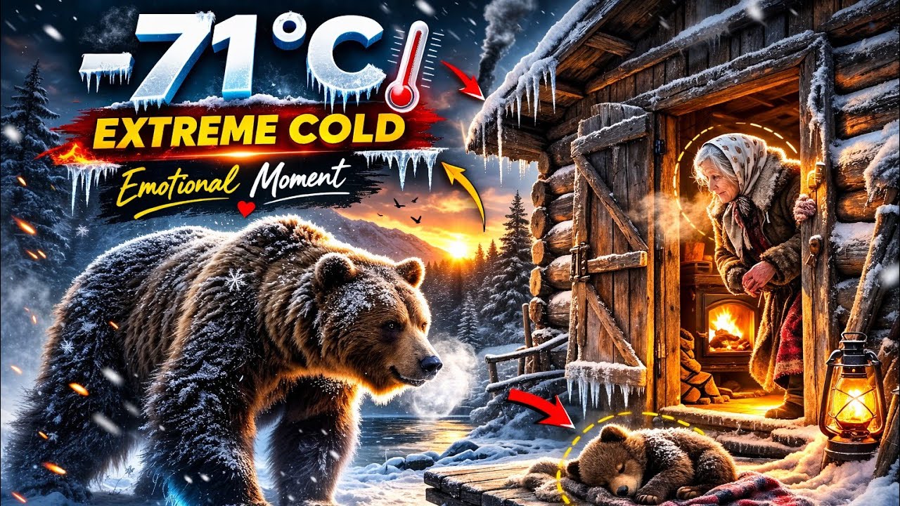 A Wild Bear Brought Her Sick Cub to This 80 Year Old Woman's Door in -71°C Siberia