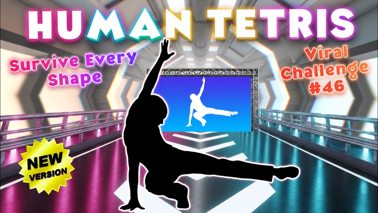HUMAN TETRIS | Solo | Survive Every Shape | Immersive Interactive Warm-Up | Viral Challenge #46