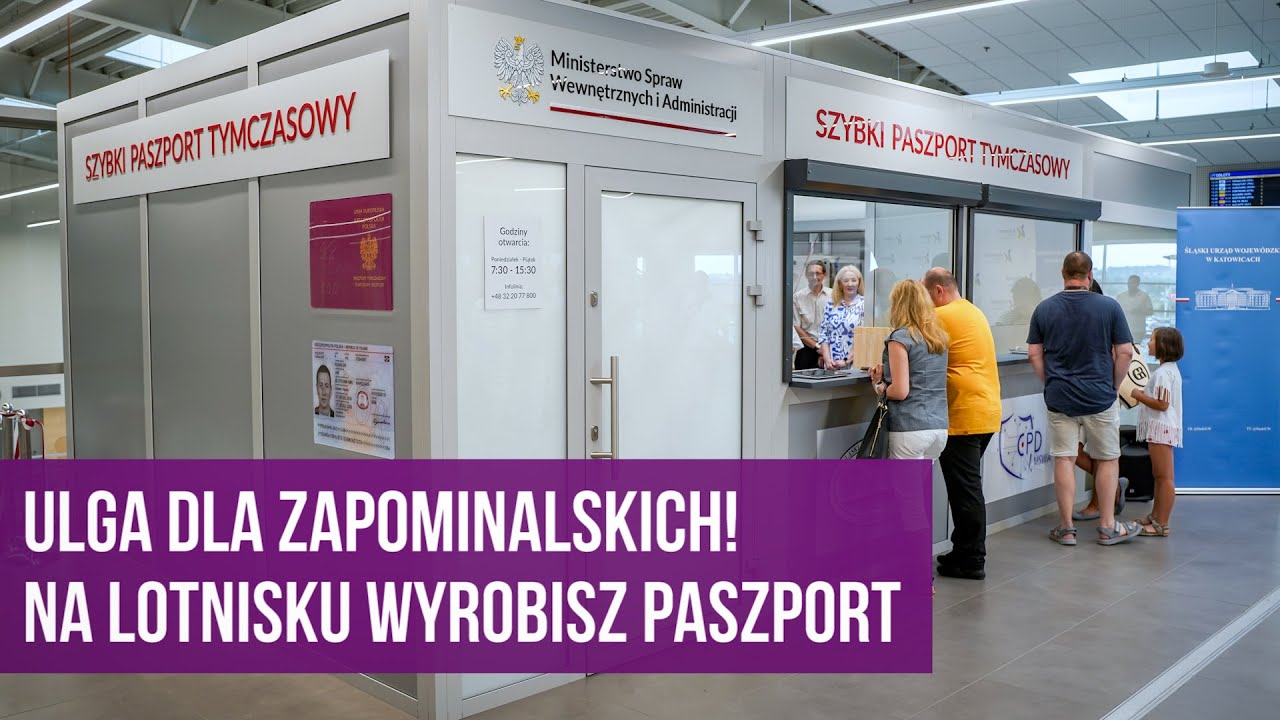 Na lotnisku wyrobisz paszport. To ulga dla zapominalskich