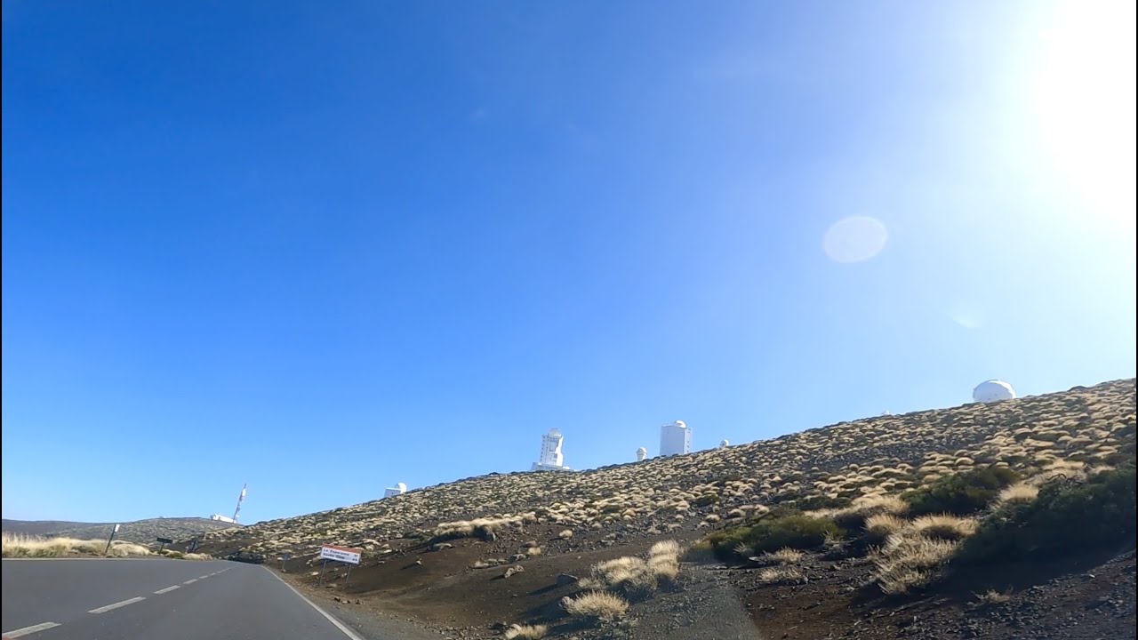Teneriffa - Fahrt vom Observatorium Teide zum Museum für Astrophysik