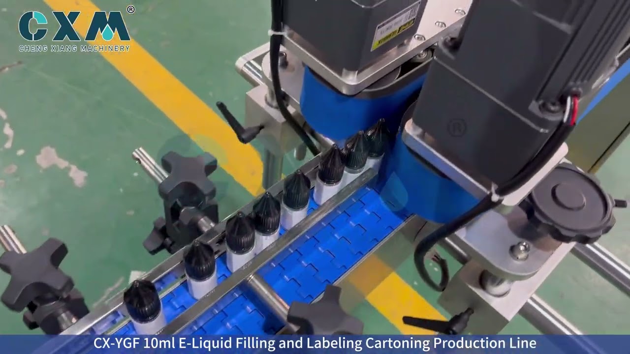 10ml E-Liquid Filling Labeling Cartoning Machine | Automatic E-Juice Production Line