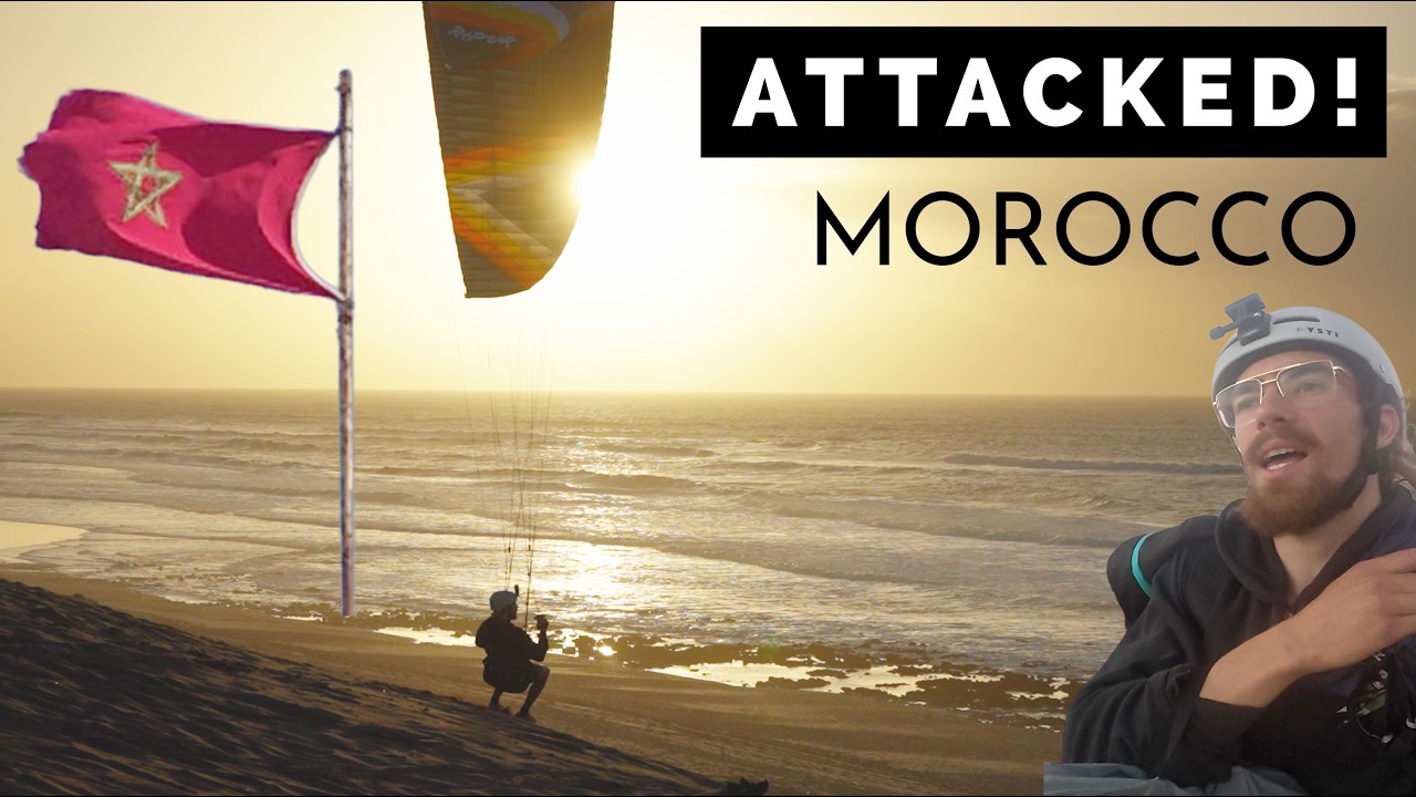 ATTACKED in MOROCCO! | A Parachute Escape | Travel & Parakite