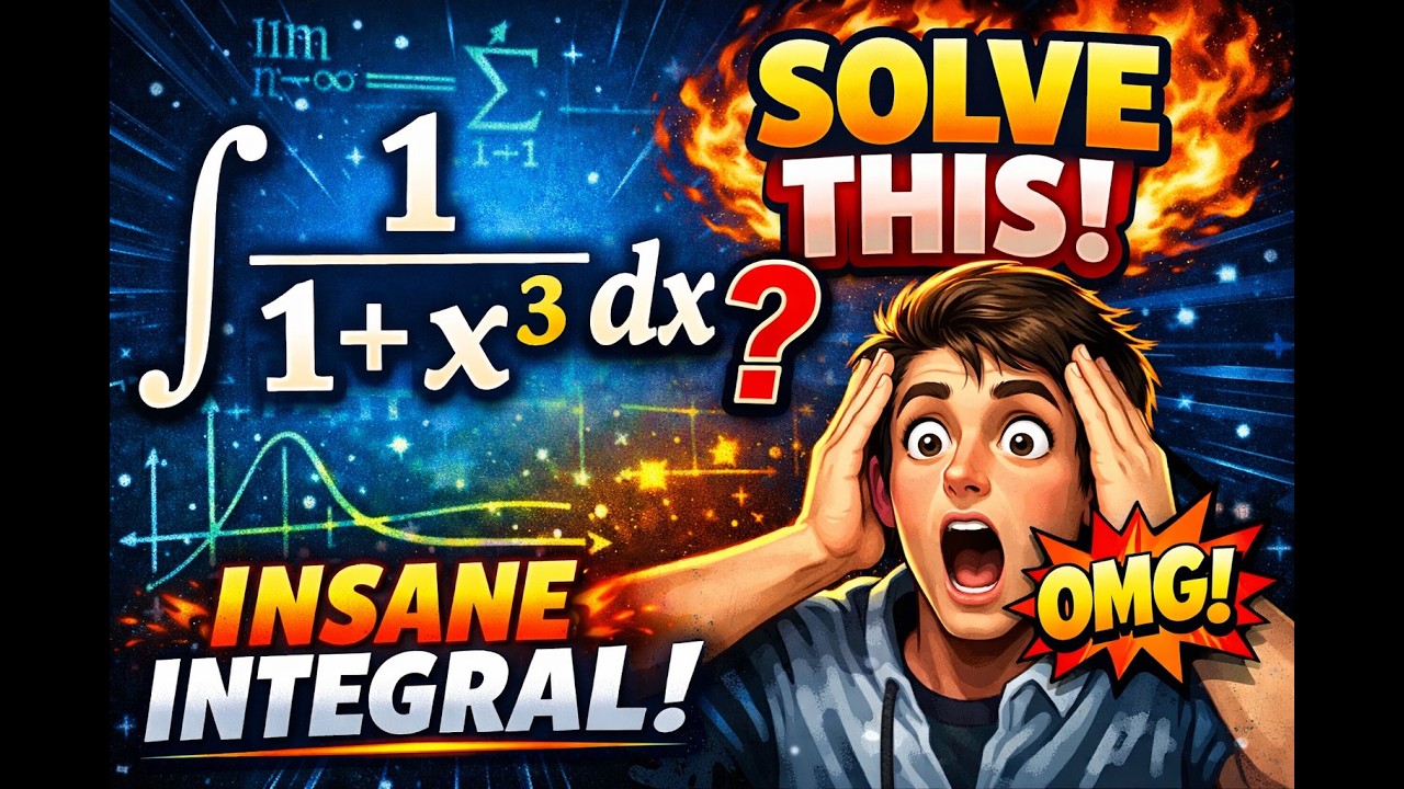 👉 99% Students Can’t Solve This Integral  ∫ 1/(1+x³) dx