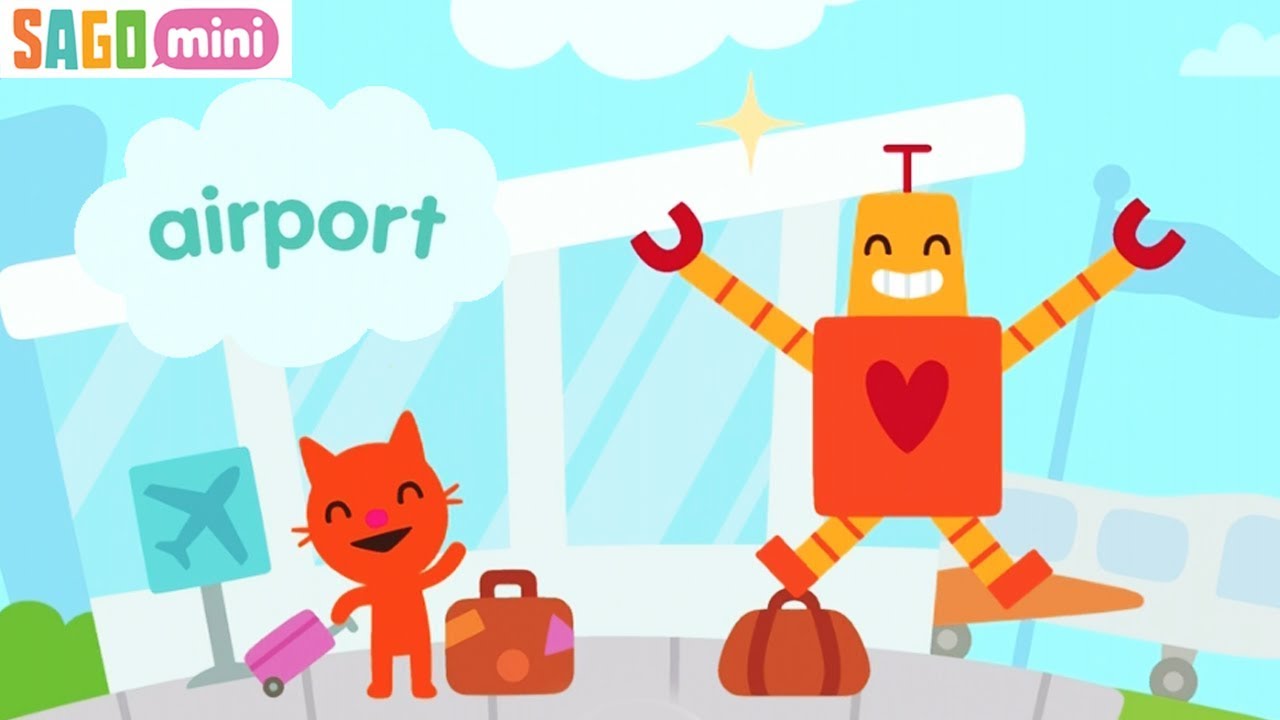 Sago Mini Airport - New Best App Fun games for curious kids