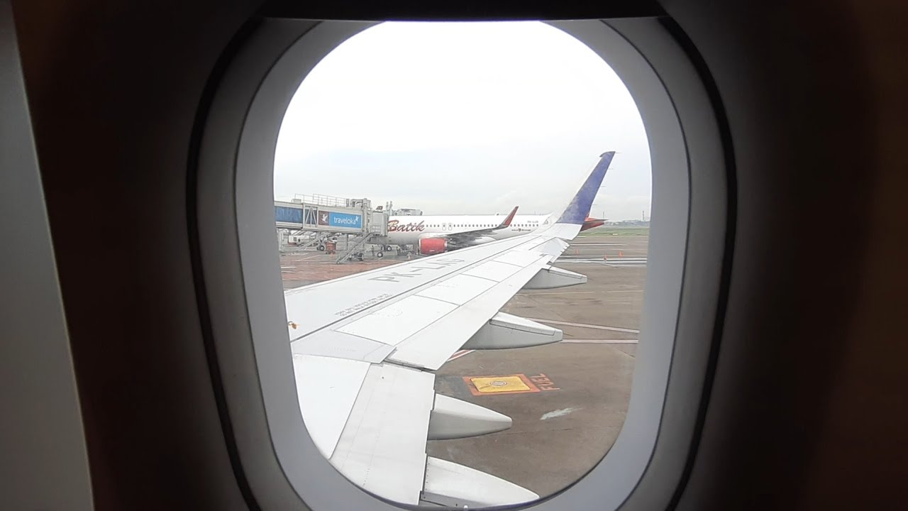 BEGINI VIEW DARI JENDELA PESAWAT BATIK AIR AIRBUS SAAT TAKE OFF -ASMR