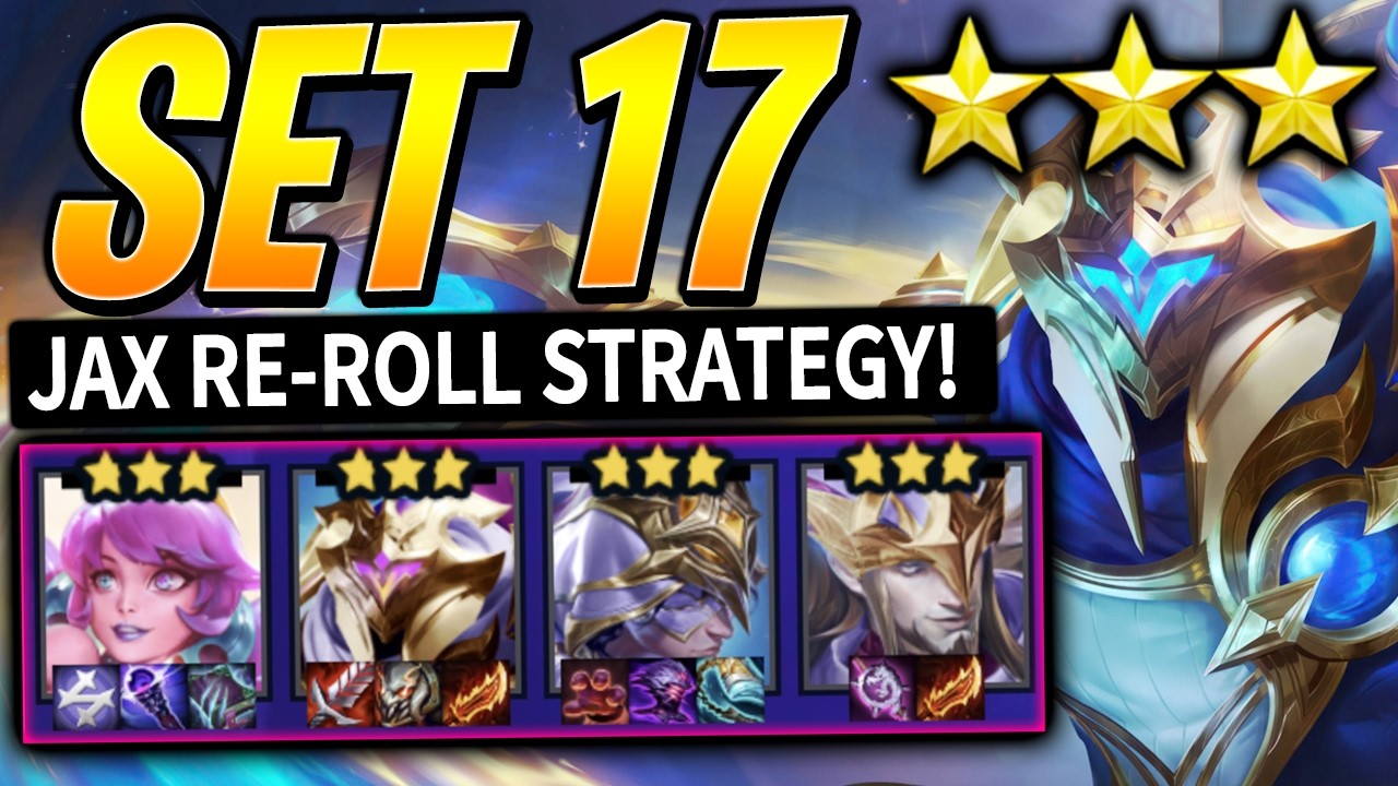 WELCOME TO SET 17: JAX 3 RE-ROLL in TFT RANKED! - Meta Best Comps | 17.1 | Teamfight Tactics Guide