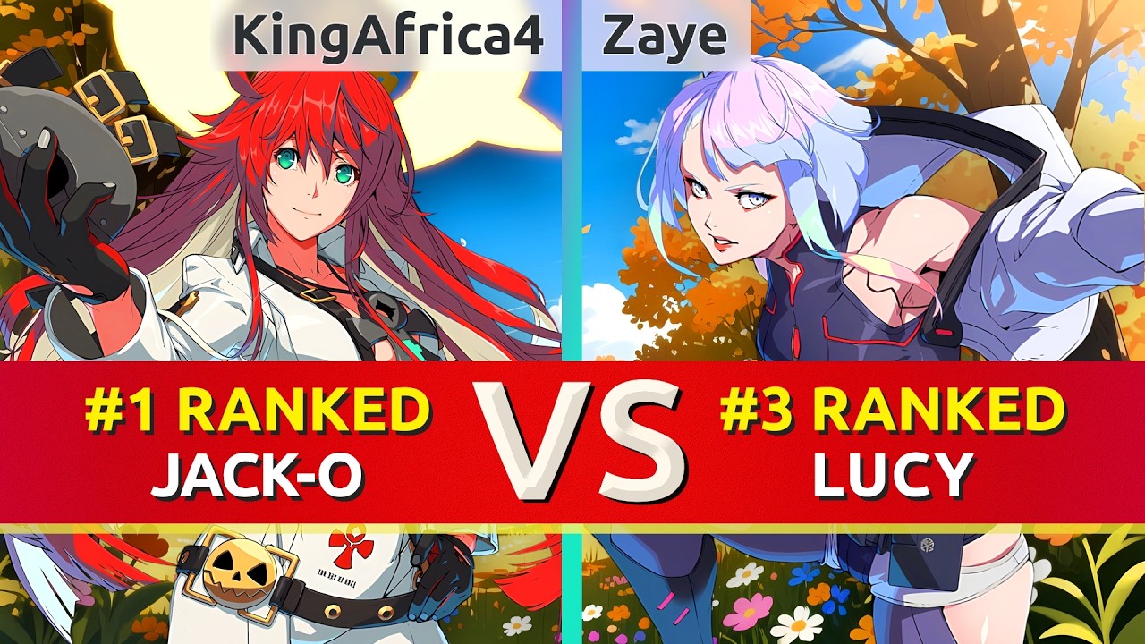 GGST ▰ KingAfrica4 (#1 Ranked Jack-O) vs Zaye (#3 Ranked Lucy). High Level Gameplay