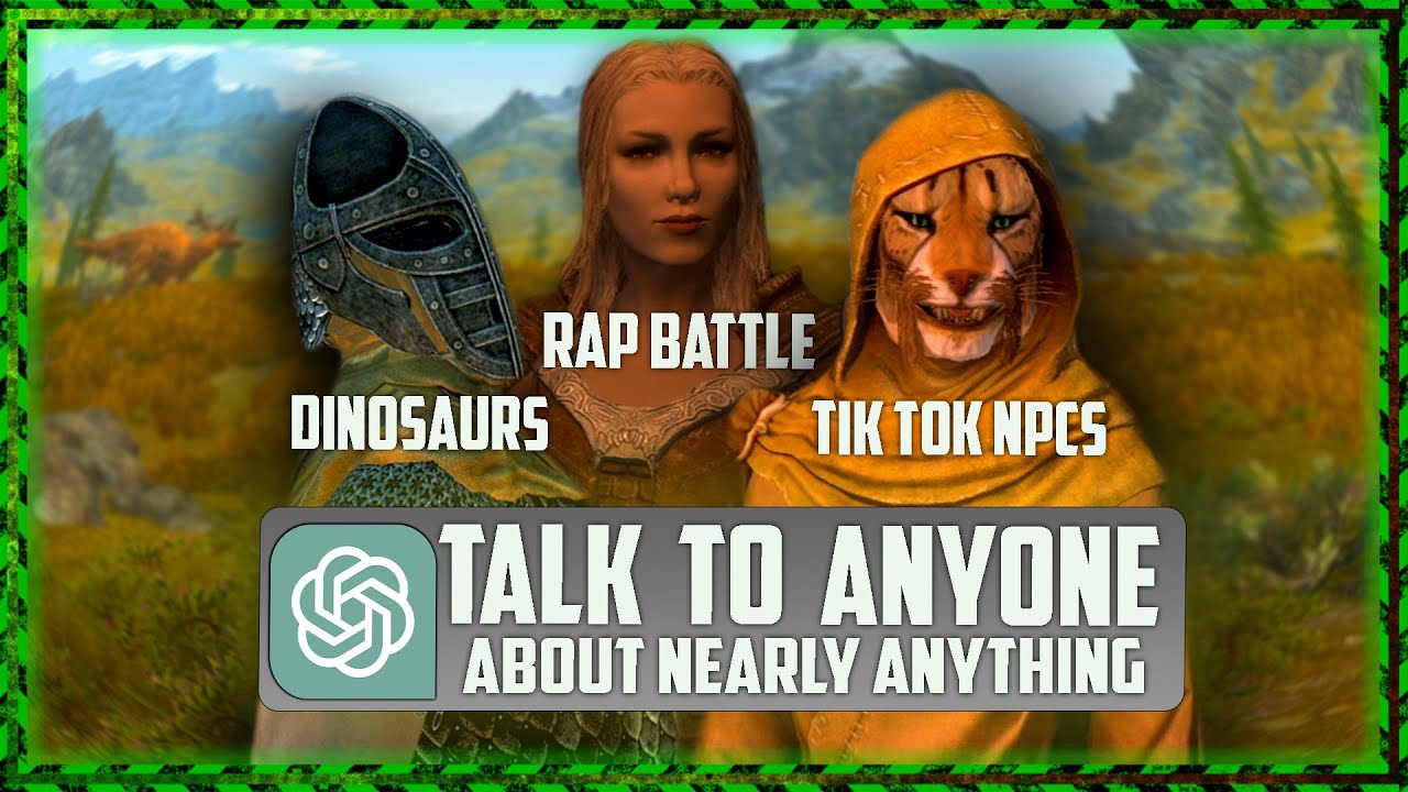 Skyrim But I Can Talk With Anyone using Mantella.☢️