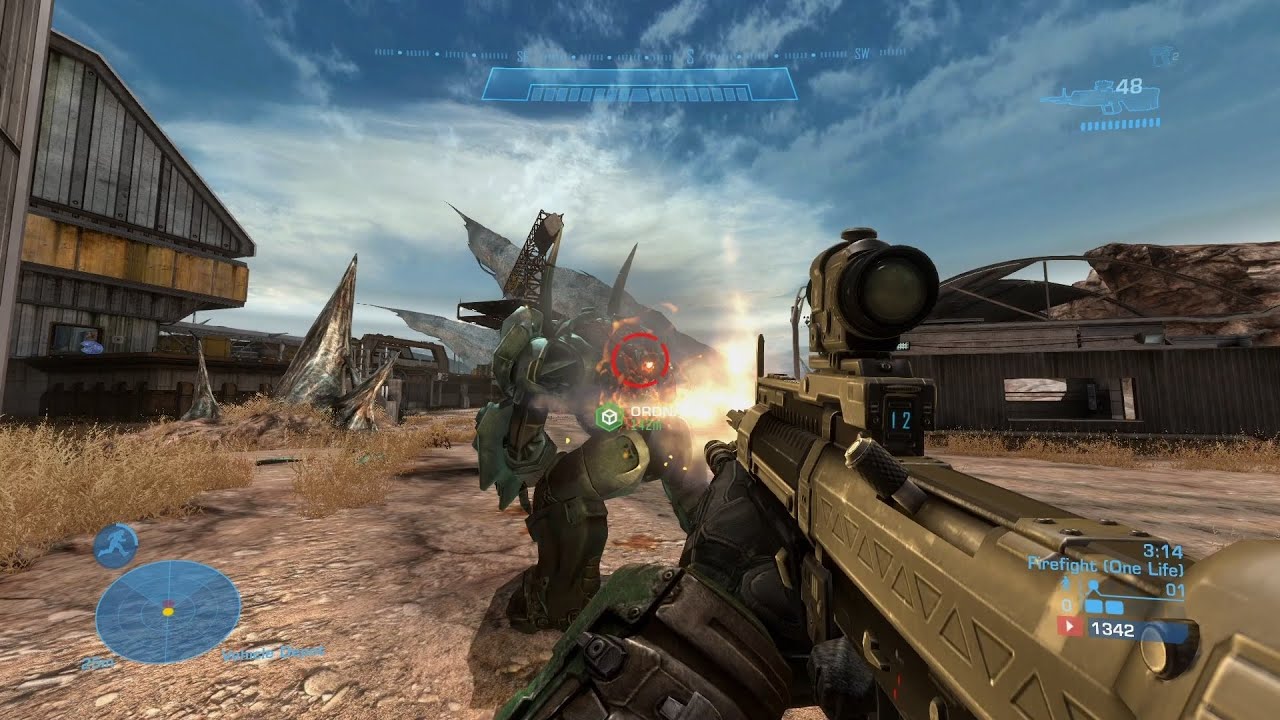 Halo MCC PC: Solo Firefight on Unearthed [Legendary] [One Life]