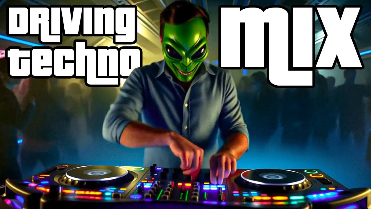 DRIVING MINIMAL PSY TECHNO 2025 | ALIEN MIX | MINIMAL PSY TECHNO | AI CINEMATIC
