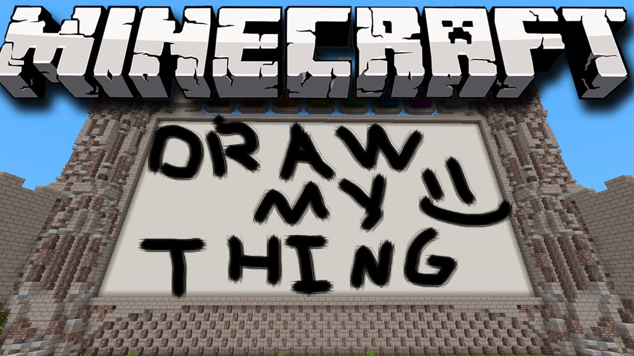 Minecraft Hilarious Draw My Thing! (Funny Minecraft Draw My Thing Mini-Game) w/Lachlan