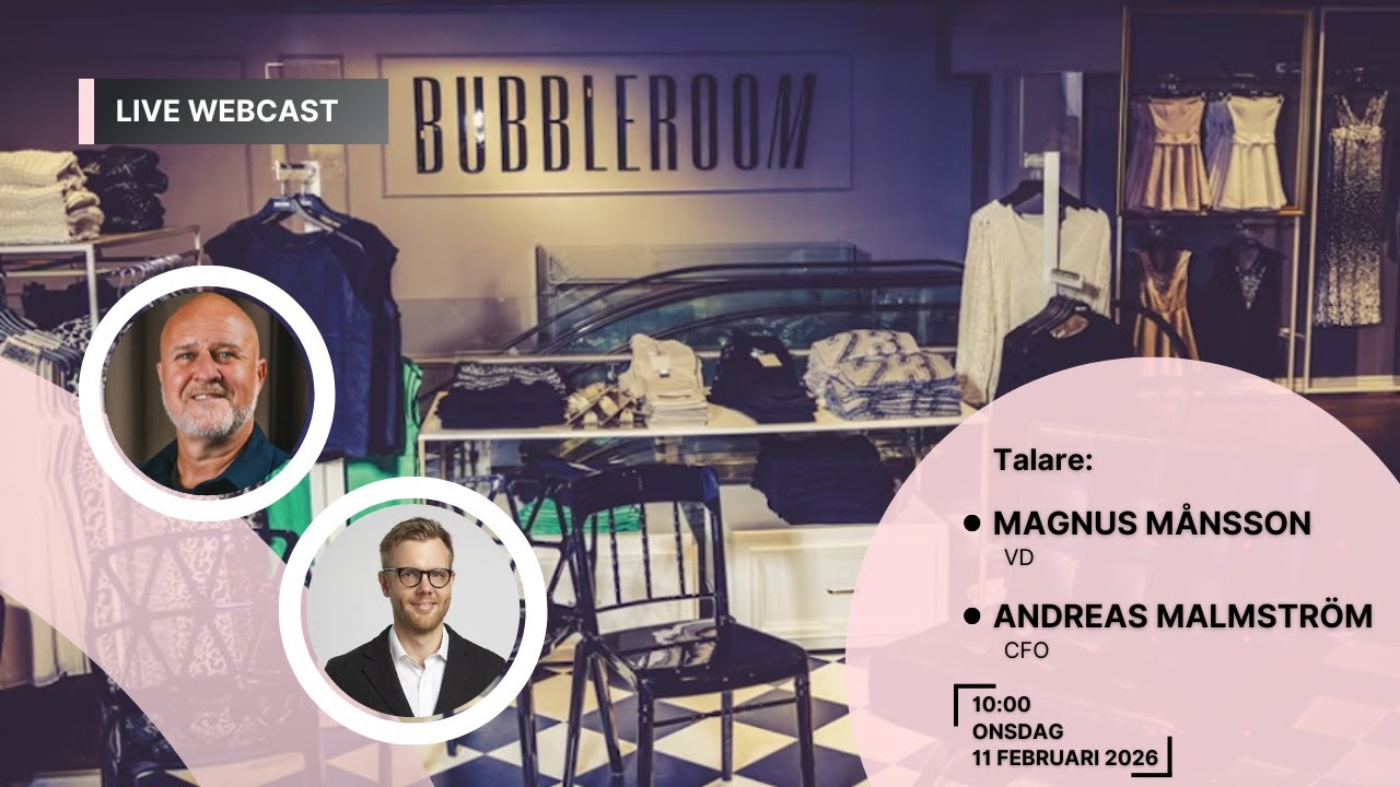 Bubbleroom - Bokslutskommuniké 2025