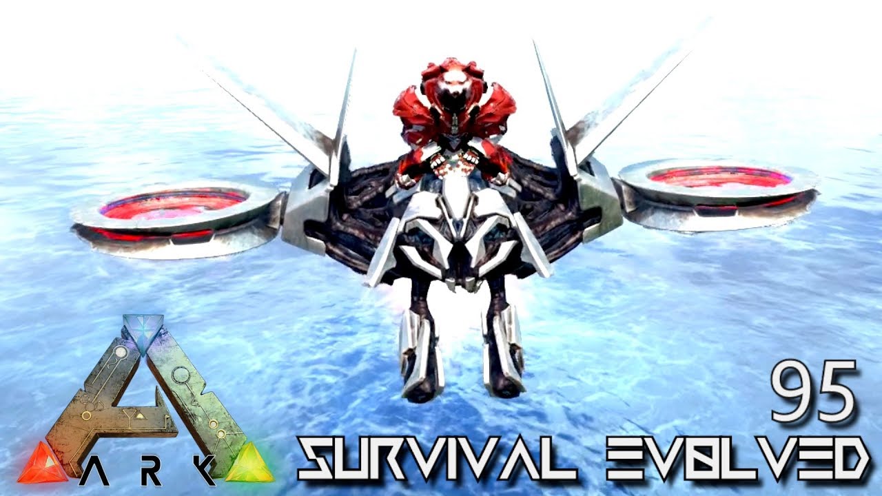 ARK: SURVIVAL EVOLVED - FLYING DRONE ARMY ATTACK ROBOT !!! FOREWORLD MYTH E95 (MOD EXTINCTION CORE)