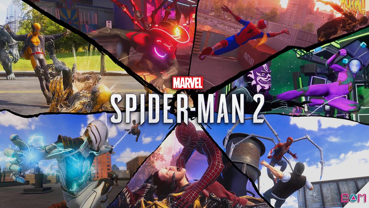 Marvel's Spider-Man 2 - Finishers & Takedowns Compilation / Boss Fights (No HUD)