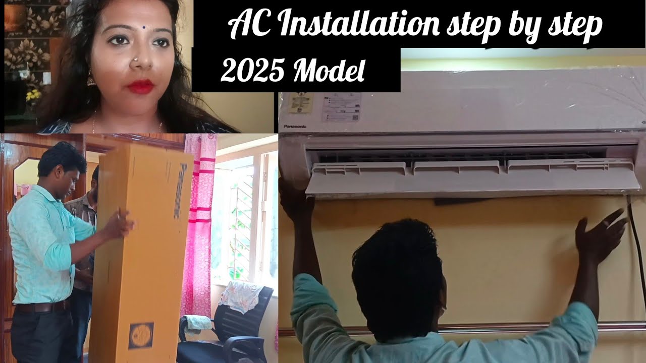 Panasonic 1.5 Ton 5Star AC Installation || Split AC Fittings full guide step by step(2025) ||