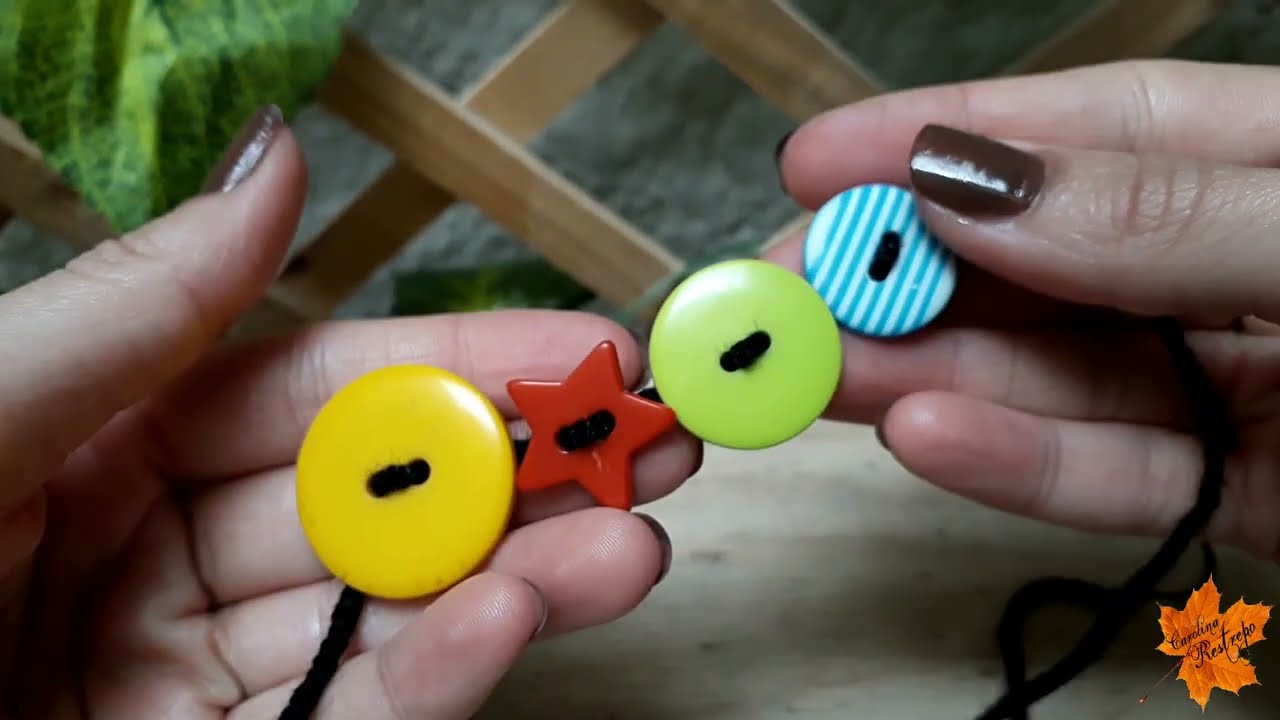 🌹🧶HAZ TU PROPIO COLLAR de BOTONES y SORPRENDE a TODOS con TU CREATIVIDAD !! MUY HIPPIE