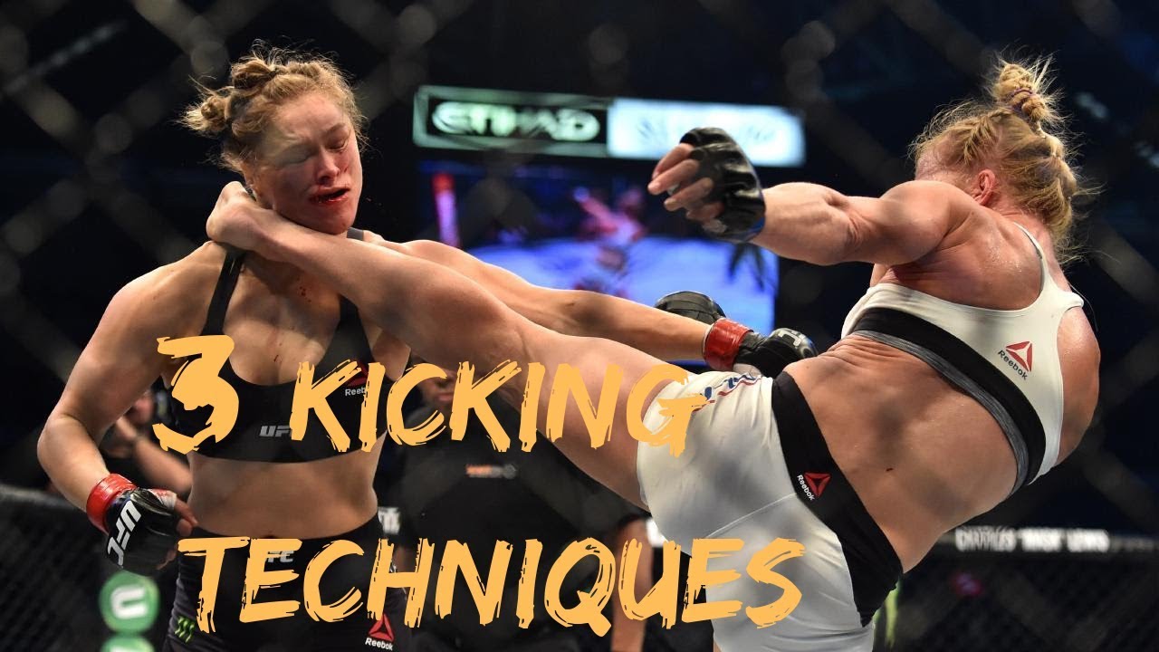 Holly 'The Preacher's Daughter' Holm | 3 Kicking Techniques Done Effectively | Hacking MMA