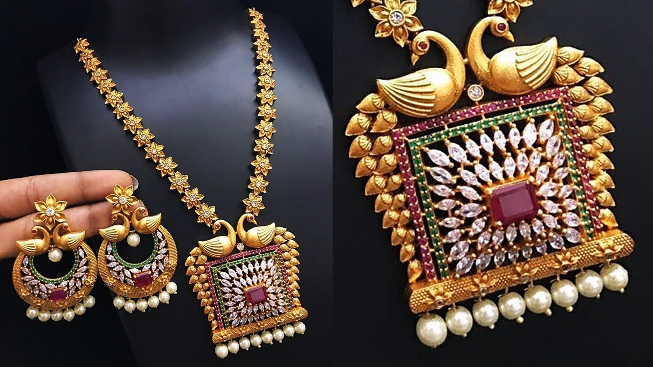 Light Weight Gold Shita Haar Necklace Designs 2019