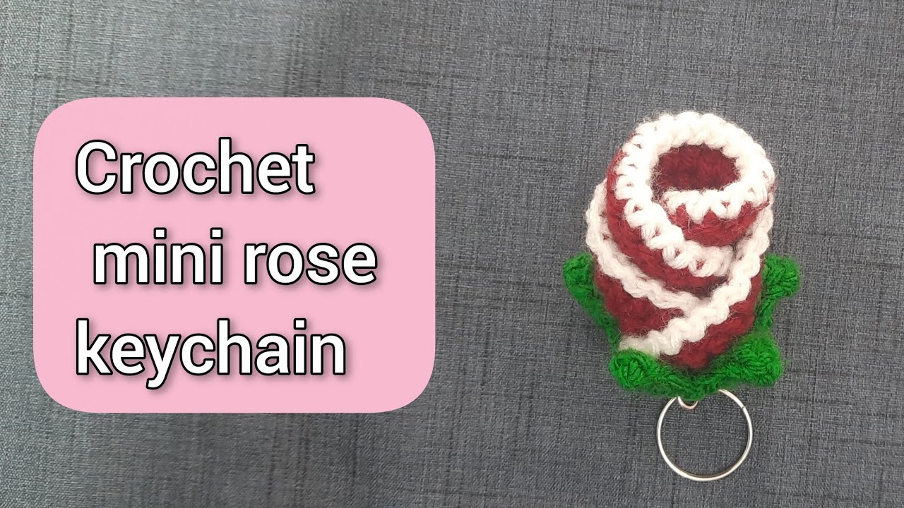 Mini Crochet Flower  Keychain| Flower Crochet
