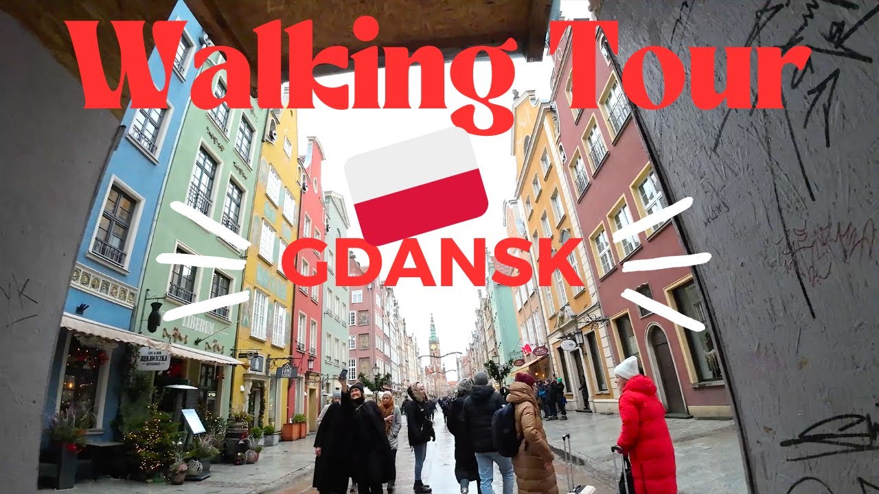 Walking tour Gdansk Poland 🇵🇱 Old Town 4K 60FPS UHD ASMR
