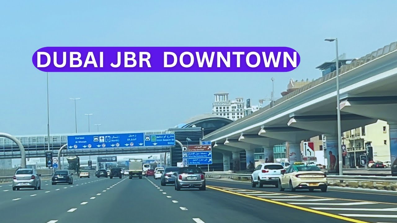 DUBAI JBR DOWNTOWN IN 4K (UAE DRIVING TOUR 2023)