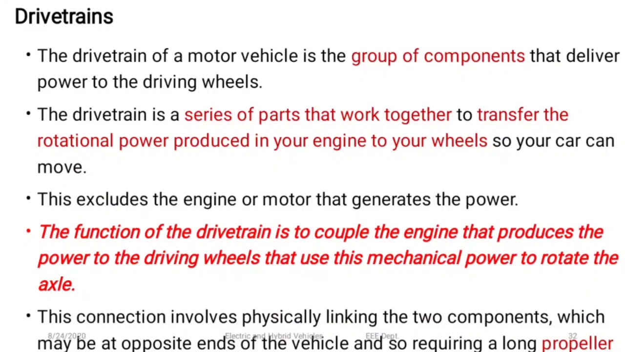 1.4 Drivetrain