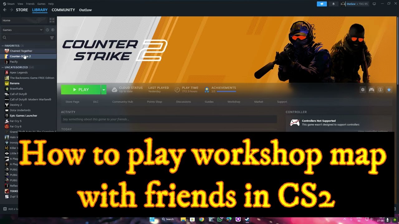 How to Play Workshop Map in CS2 with Friends #csgo