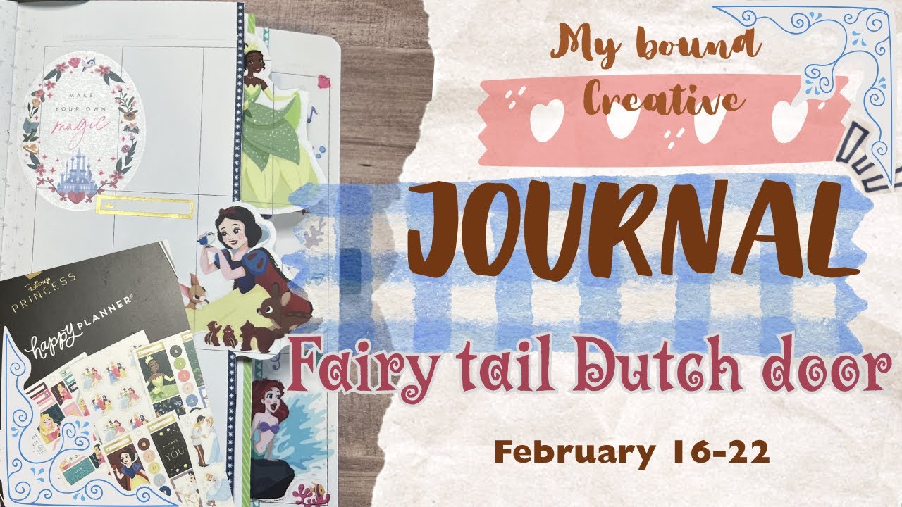 Fairytale dutch doors in my vertical undated happy planner - creative journal dutch door