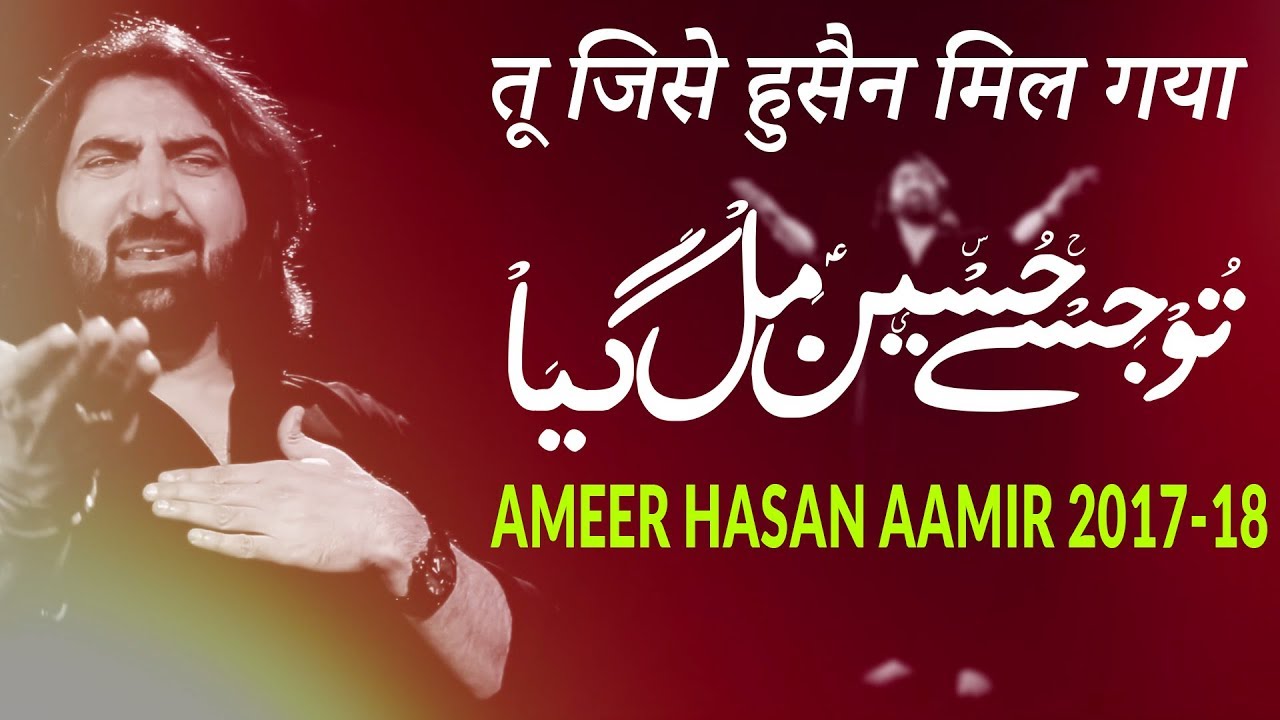 Ameer Hasan Aamir Nohay 2017-18 | Tu Jise Hussain Mil Gya | तू जिसे हुसैन मिल गया | AKHTAR SIRSVI