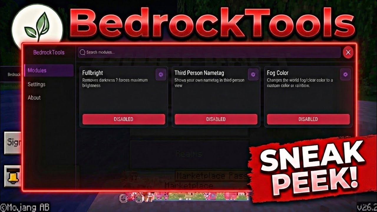 BedrockTools For MCPE | Sneak Peek | LeviLauncher