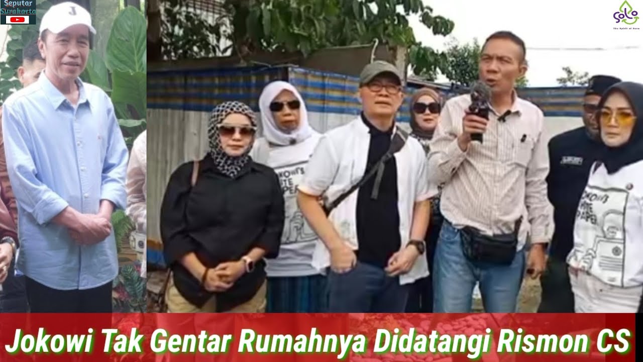 Rismon CS Bawa Massa Mendadak Geruduk Kediaman Pensiun Jokowi, Jokowi Santai Dikediaman Tak Takut