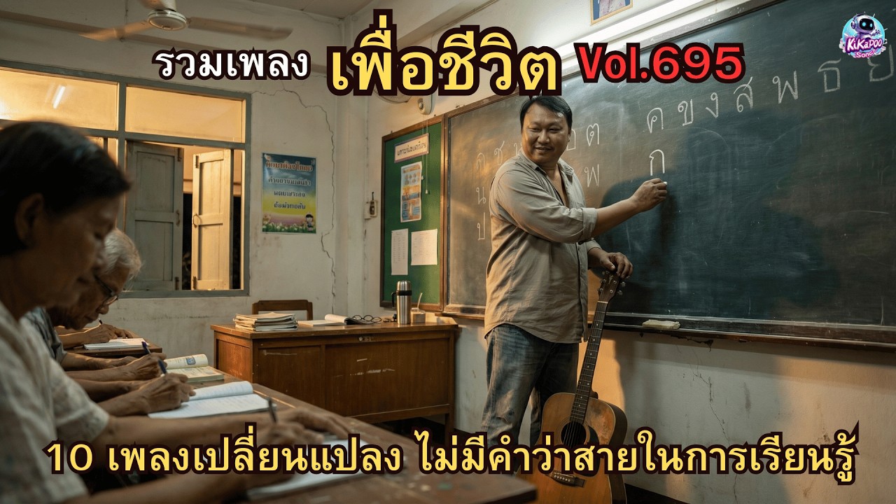 รวมเพลงเพื่อชีวิต Vol.695 📚 จากอ่านไม่ออกสู่ครู | 10 เพลงเปลี่ยนแปลง ไม่มีคำว่าสายในการเรียนรู้ 2026