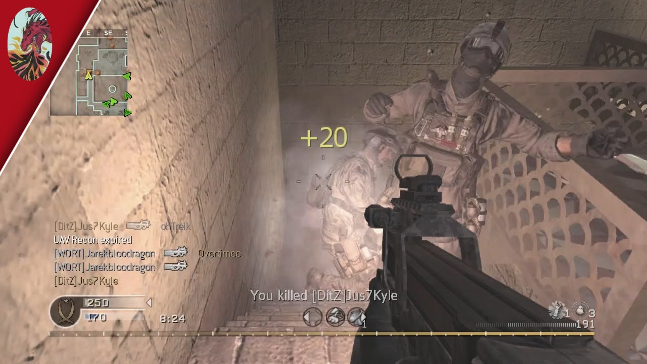 Which Is Better? Low or High Sensitivity? COD4 P90 Gameplay